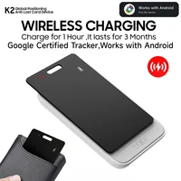 Tarjeta Localizadora de Cartera con Carga Inalámbrica Android - Localizador GPS Impermeable Compatible con la Aplicación Google Find My