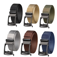 125cm Pants Jeans Trouser Belts Unisex Nylon Woven Buckle Belt Adjustable Cummerbunds Fashion Comfort Waistband 3.8cm Width