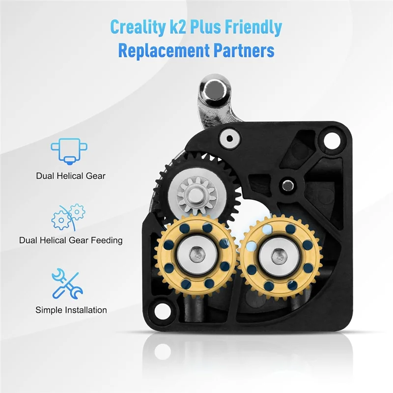 

New--For K2 Plus Upgrade Extruder Gear Kit Xirbbo Upgrade Gears Kit 3D Printer Accessories Parts Metal Filament Drive Extruder G