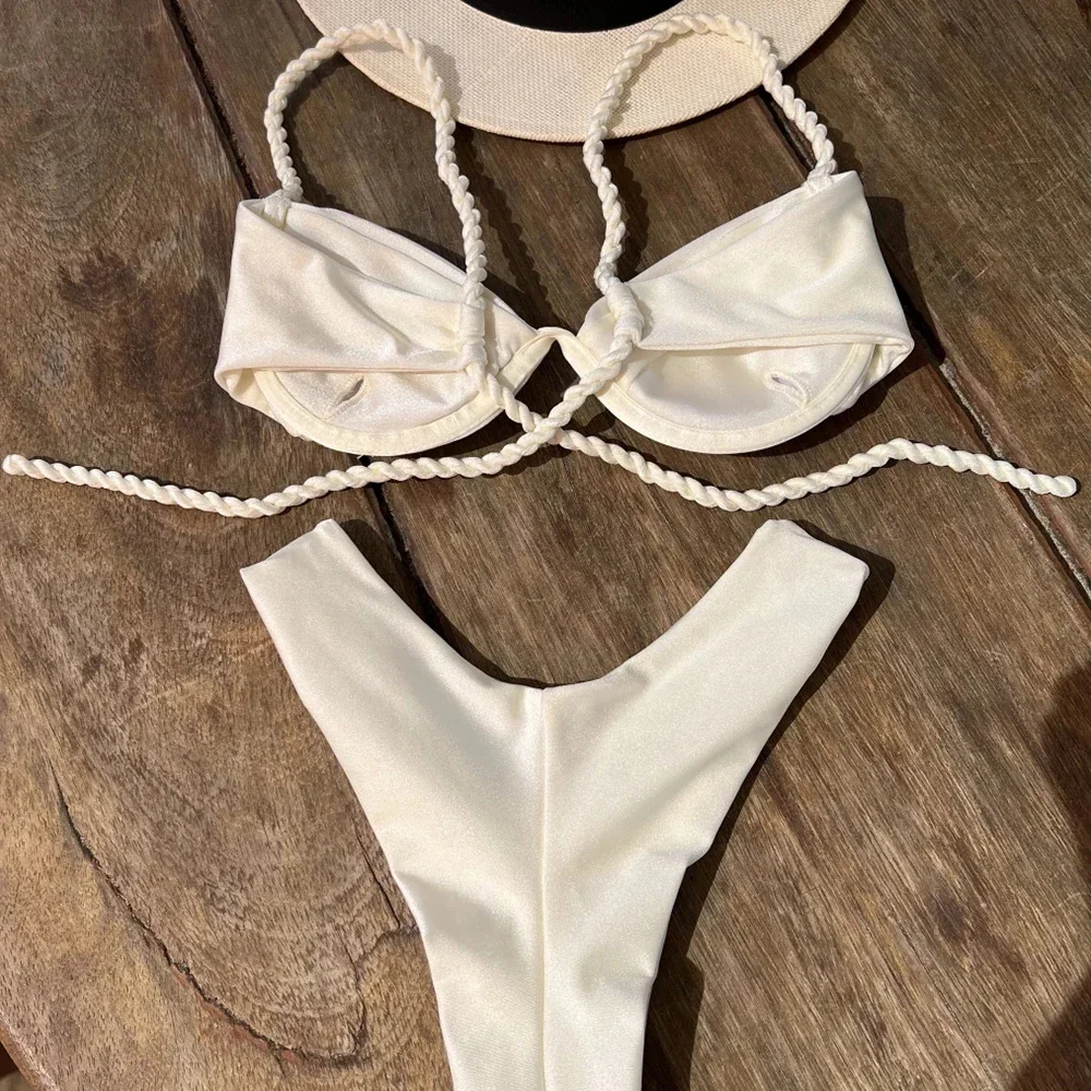Sexy Micro Push Up Bikini 2024 Costume da bagno donna Costumi da bagno femminili Perizoma Bikini Set Costume da bagno brasiliano da spiaggia Biquini