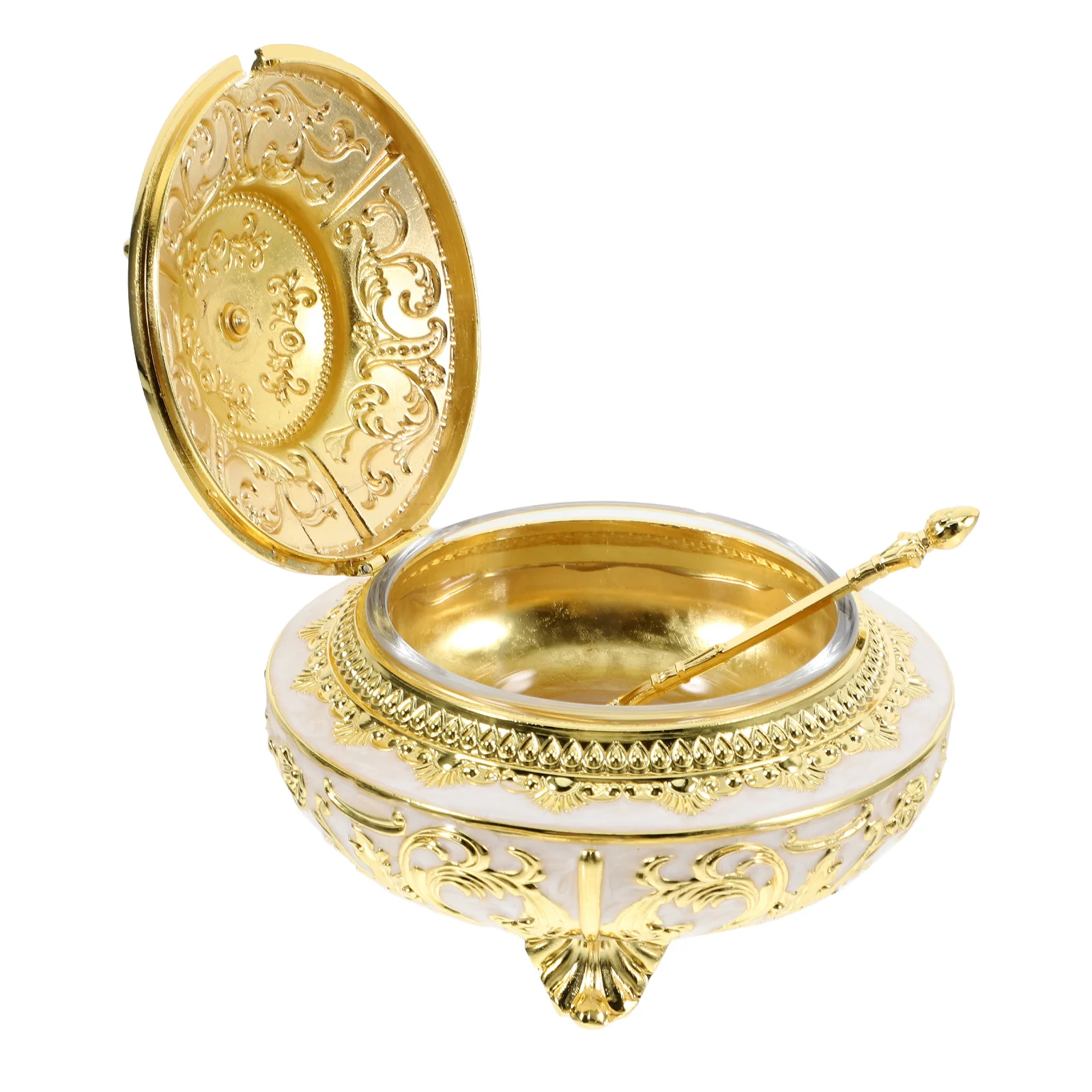 

Spice Holder Clamshell Design 304 Stainless Steel Seasoning Jar Salt Pepper Container Kitchen Condiment Storage Box For