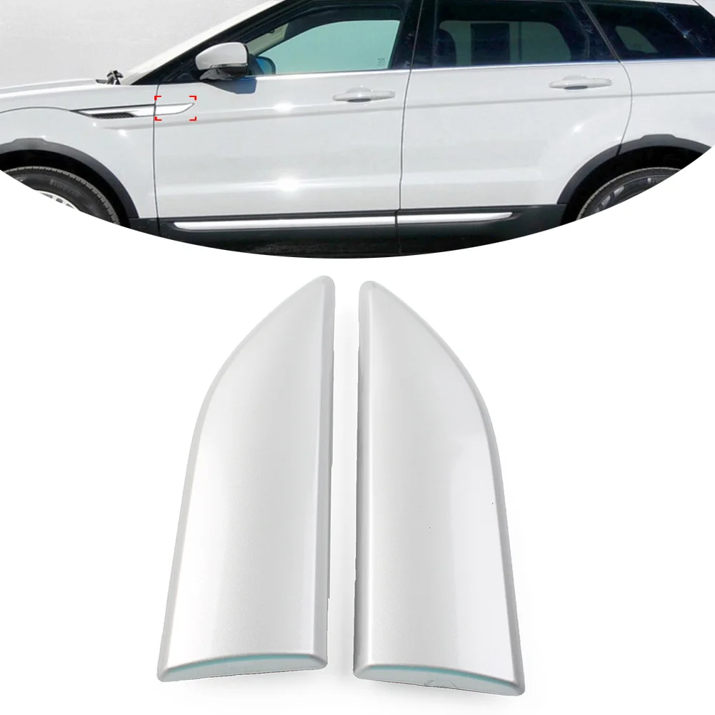 

1 Pair Silver Car Front Door Upper Molding Trim Left & Right For Land Rover Range Rover Evoque 2012-2019 LR038581