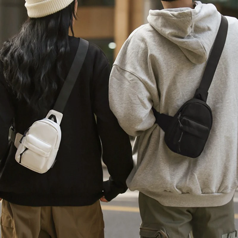 1pcs mini crossbody bag Women\'s casual sports mobile phone bag men\'s shoulder small span bag fashion chest bag