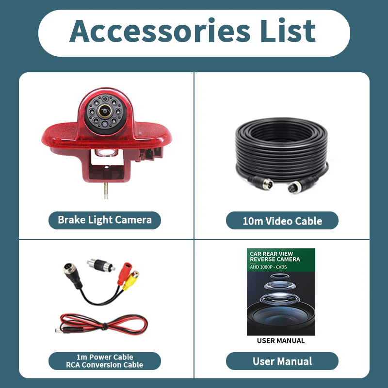 AHD 1080P سيارة الفرامل ضوء كاميرا الرؤية الخلفية لرينو ترافيك 2001-2014 أوبل/فاكسهول فيفارا نيسان بريماستار مقاوم للماء