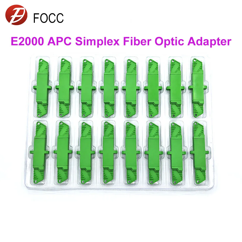 FOCC FIBER E2000 APC Simplex Fiber Optic Adapter LSH/APC Fiber Flange Connector Plate Single Mode Single Core Fiber Coupler