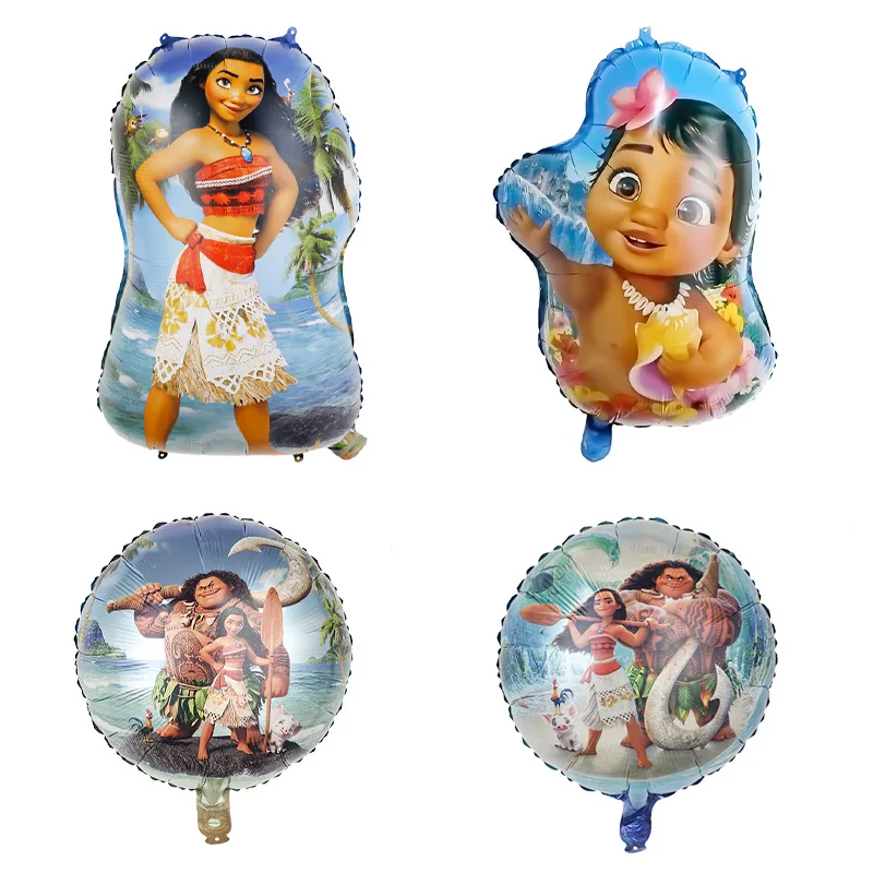 Disney Cartoon Moana Aluminum Foil Balloon Baby Shower Birthday Party Decoration Children's Toy Gift