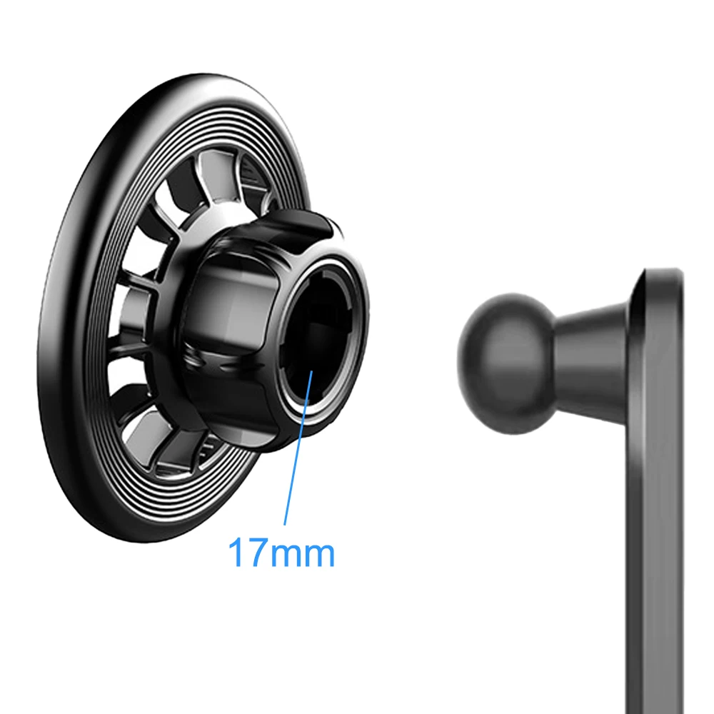 Uchwyt magnetyczny do telefonu magnetyczny uchwyt do samochodu Magsafe do iPhone 14 13 12 magnetyczny uchwyt części nadaje się do 17mm uchwyt kulowy