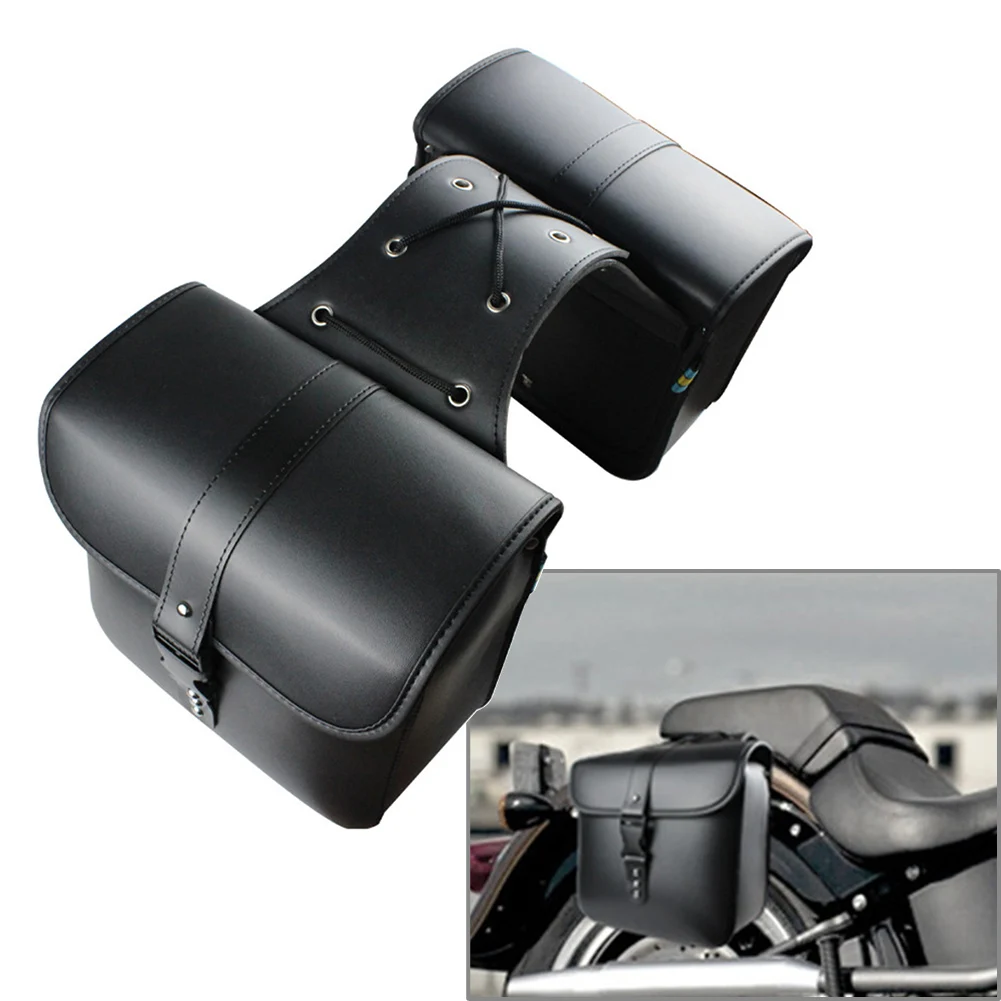 2x Saddlebags Luggage Tool Bag Saddle Bags Universal For Harley Sportster For Honda Shadow VT700 For Yamaha For Suzuki Boulevard