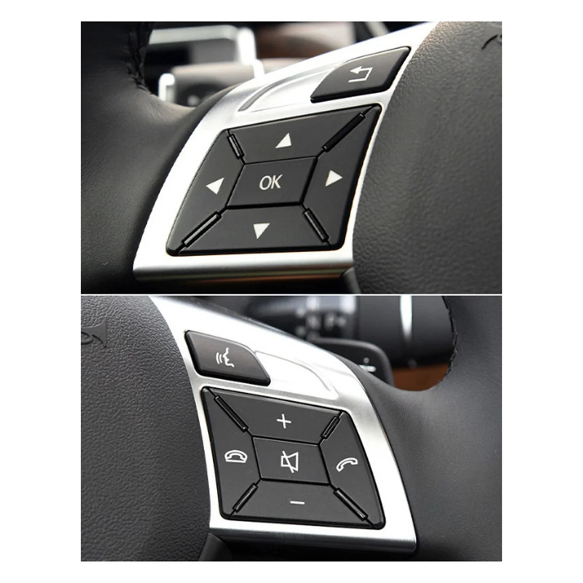 

N32R_Car Steering Wheel Multifunction Switch Buttons 1669052800 1669052900 for Mercedes Benz GL ML Class W166 W292 Black
