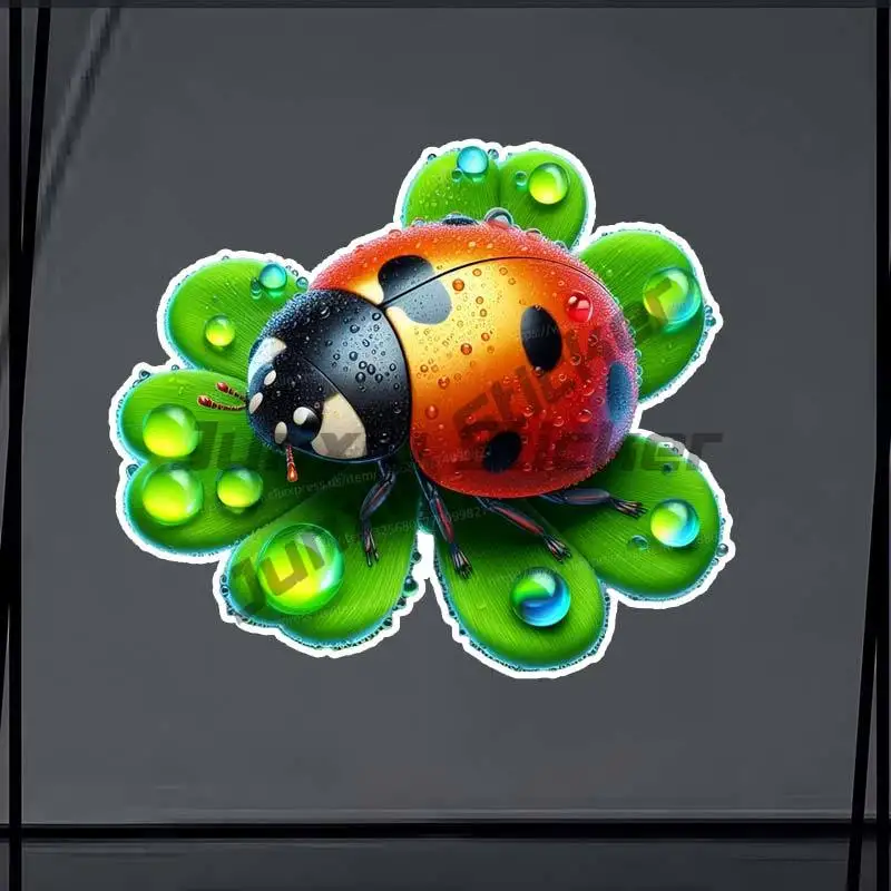 Ladybug Car Sticker Vinyl Decal Waterproof Rear Window Motorcycle Camper Bumper Truck Laptop Decoration Car Accessories