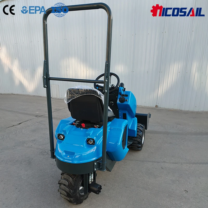 

3 Wheel Skid Steer Loader With Quick Attach Bucket EU Euro 5 For German Garden Renovation