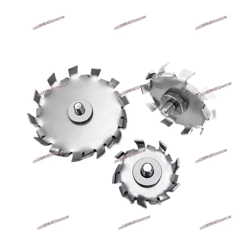 

304 Stainless Steel Dispersion Disc Laboratory High Speed Disperser Blade Agitator Blade with 8mm Screw Sawtooth Disc