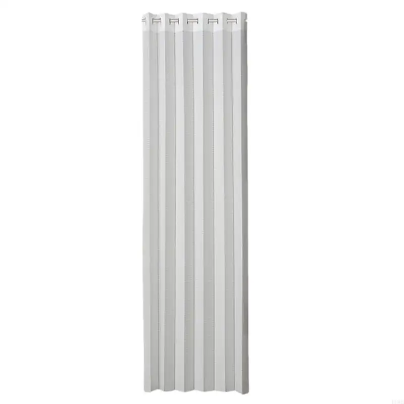 H8WB Foldable Translucents Partition Curtain For Doorways And Small Space Adjustable Length With Gliding Hooks Easy To Clean