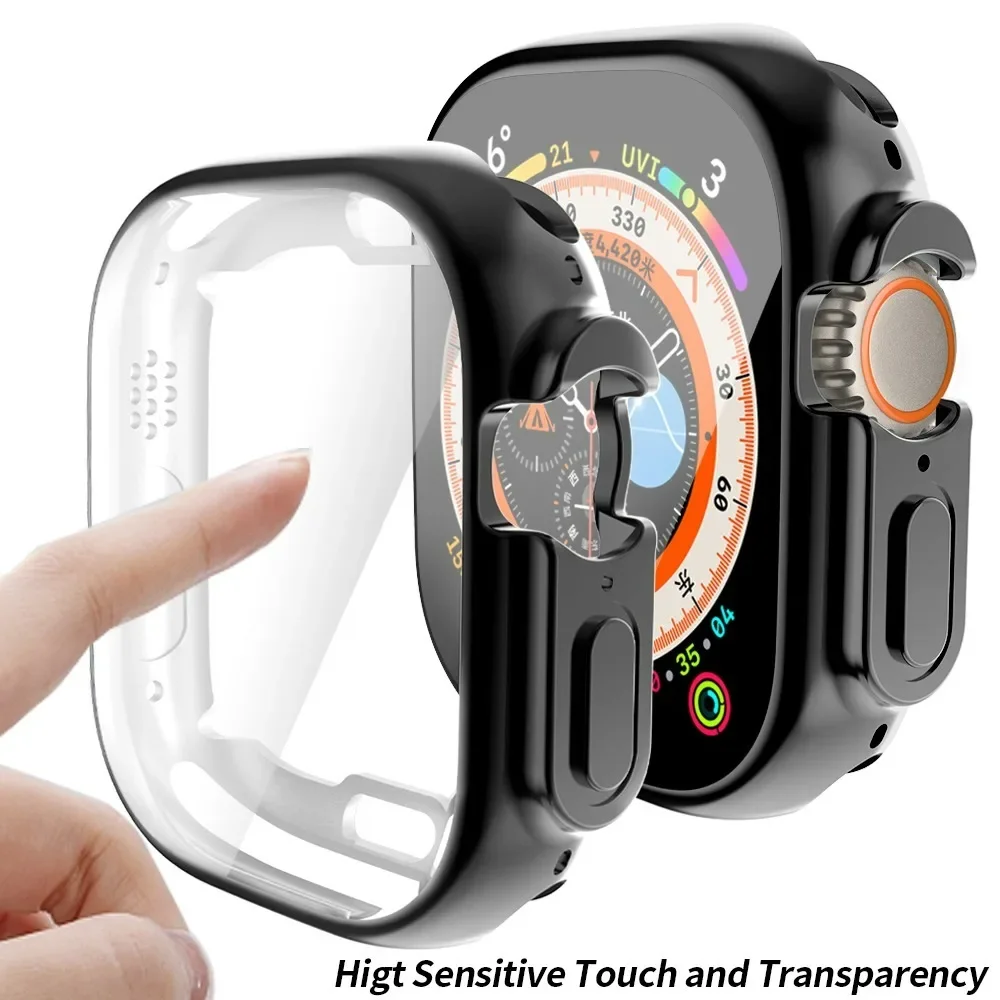 TPU Case Cover for Apple Watch Ultra 49mm Bumper NO Screen Protector Protective Scratch-Resistant Frame for iWatch Ultra 2 49mm