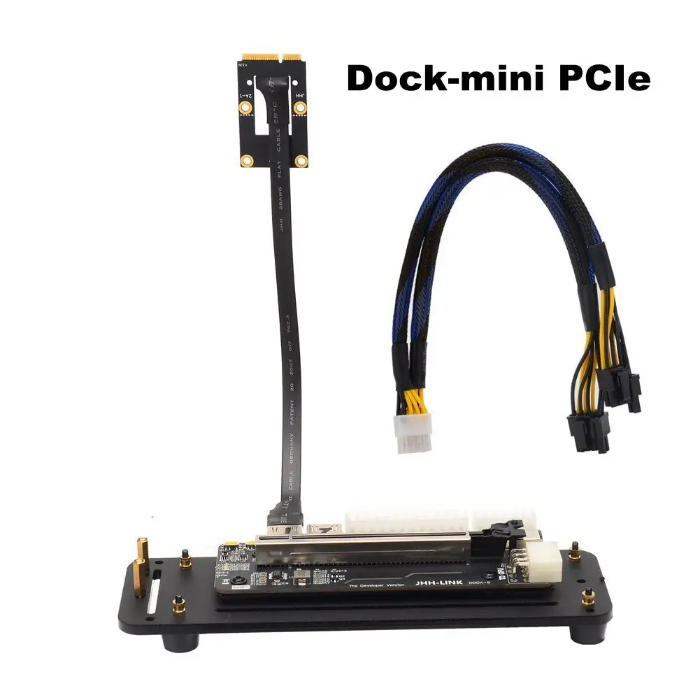 Imagem -04 - Suporte Externo do Suporte das Placas Gráficas do Portátil & Base Pcie 3.0 m. Ngff M.2 Nvme Mpcie Pcie x1 Pcie x4 Cabos de Extensão Egpu Itx Stx