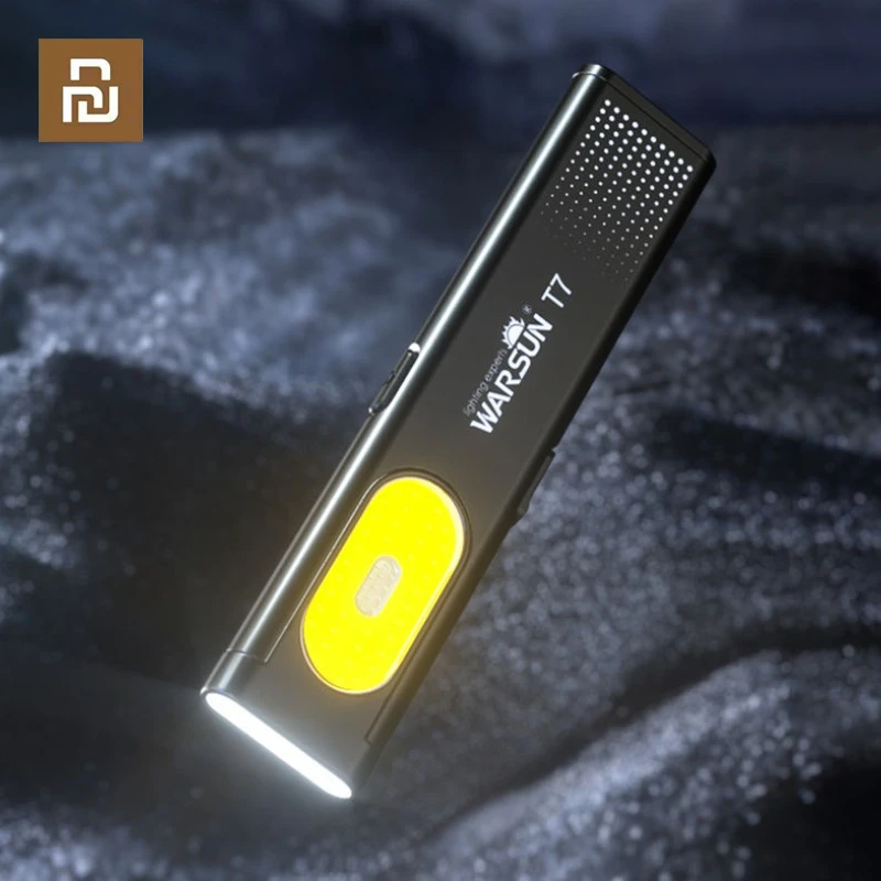 Youpin Warsun LED Anahtarlık El Feneri USB Şarj Edilebilir 800Lm Taşınabilir Mini Torch Işık Cep Fener Sel Kamp Bisiklet Lambası