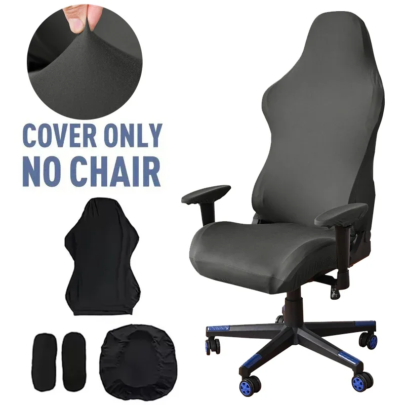

1 Set Gaming Chair Covers Stretch Office Chairs Cover with Armrest Computer Armchair Seat Splicover Dustproof Swivel Chair Cover