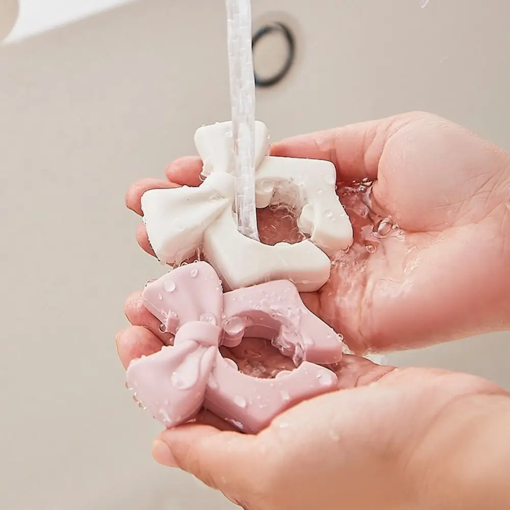 

5pcs Anti-Overflow Bow Spatula Holder Heat Resistant Space Saving Spatula Protective Rack Silicone Non-Slip Base