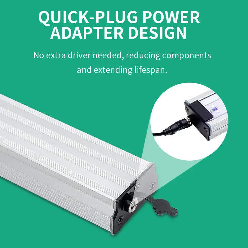 LED Grow Light Bar 30W UVA/UVB Spectrum Plants Bloom Supplemental Light Growth Lamp For indoor Flowering/Veg IP65 waterproof