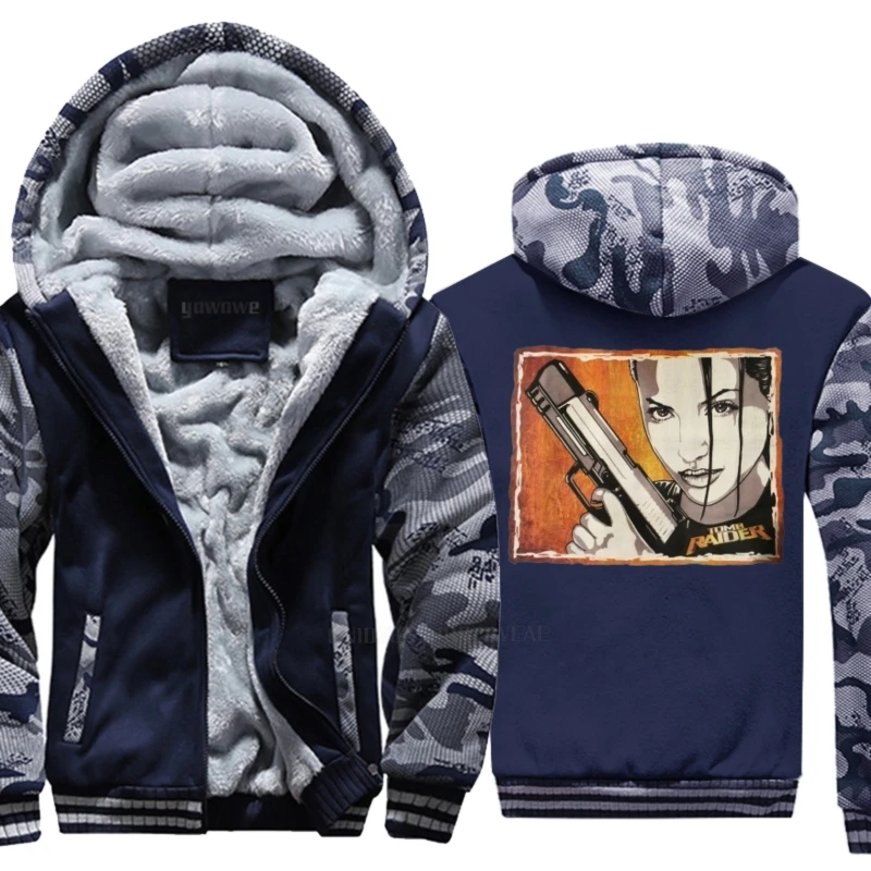 أنجلينا جولي تومب رايدر لارا كروفت الفن الأصلي تنفس حجم S إلى 4Xl 014653 العلامة التجارية الذكور أنيق الرجال الخريف السفر المطبوعة