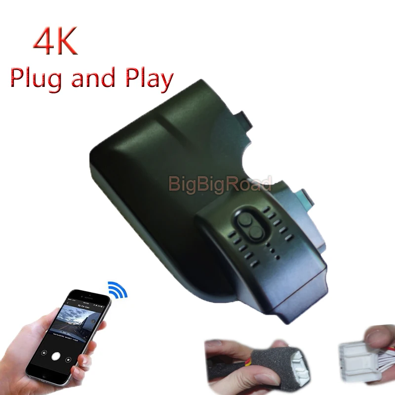 4K Plug And Play Car DVR Wifi Video Recorder Dash Cam Camera For Changan Chan Gan CS75 2017 2018 2019 2020 2021 2022 FHD 2160P