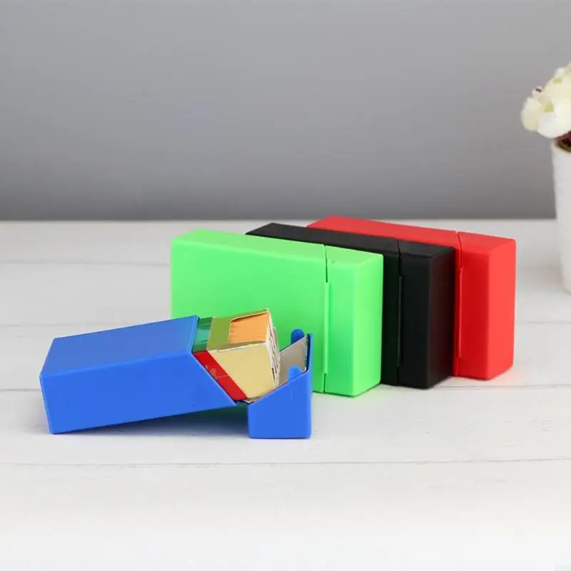 4XFD for Creative Multi Color Plastic Cigarette Box Portable Thin Cigar for Case Pocket Carrying Smoking Holder Anti-Collision