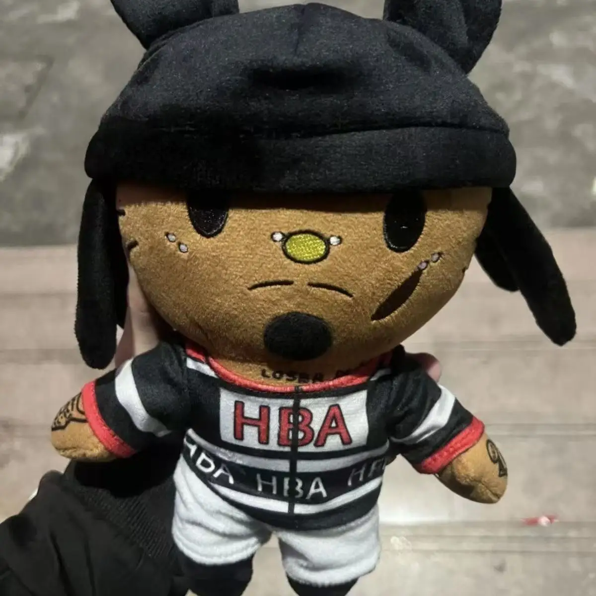 Hello Kitt Playboi Carti With Black Rabbit Hat Plush Doll Figure Stuffed Toys Cute Boys Girls Christmas Gift