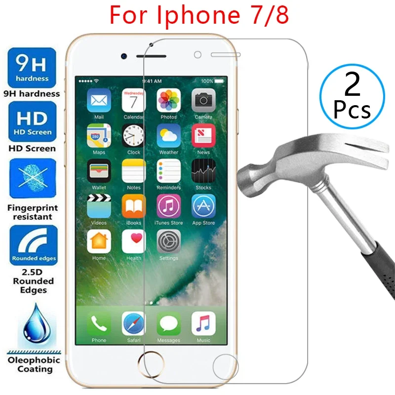 tempered glass screen protector for iphone 7 8 case cover on i phone 78 iphone7 iphone8 protective coque bag 360 aphone aiphone