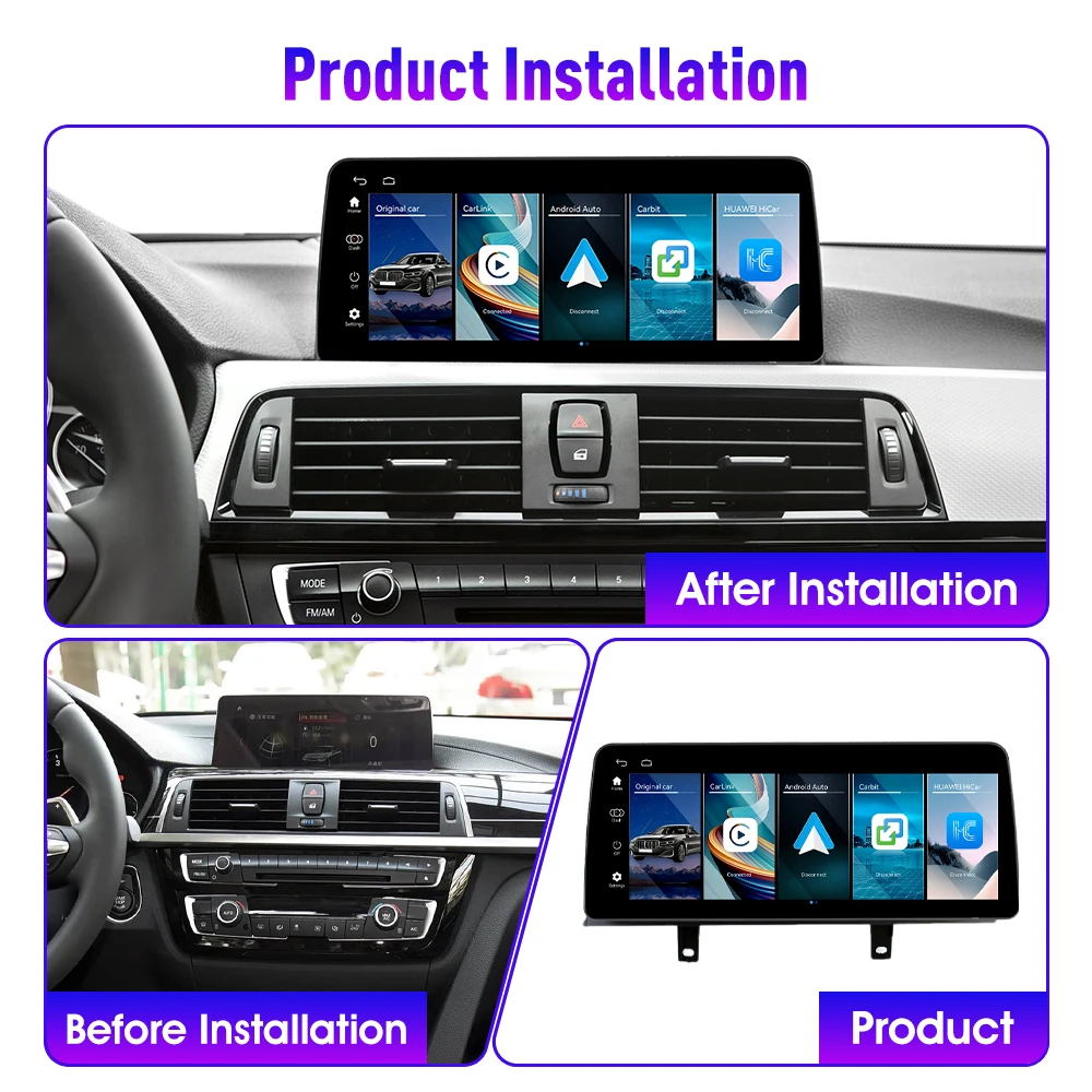 For BMW 3 Series 2013-2019 NBT EVO System Linux Car Radio Multimedia Player GPS Navigation Wireless Carplay Android Auto 12.3