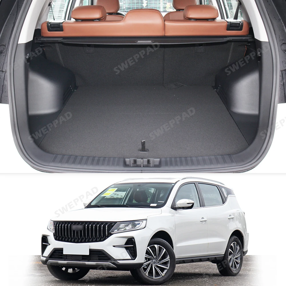 SWEPPAD For Geely Vision X6 Pro 2021 Car Trunk Mats Carpet Cargo Liner Car Backrest Pad Interior Accessories Protector