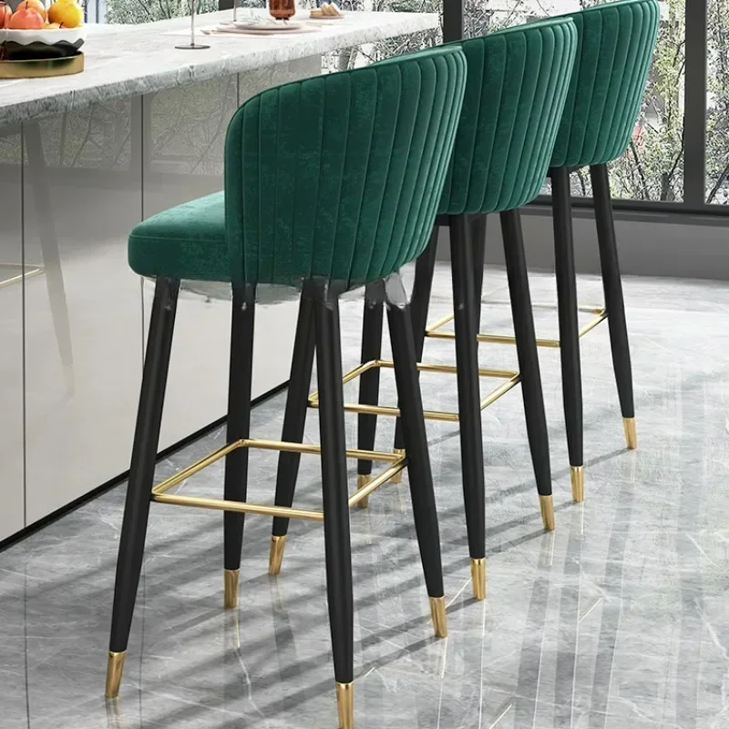 Nordic Home Modern Bar Stools Kitchen Counter Bathroom Luxury Design Bar Chair Design Dresser Sillas Para Comedor Furnitures