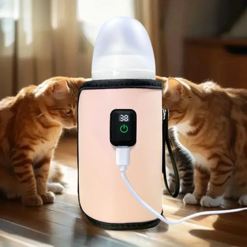 

Набор из 7 предметов: термочехол для грудного молока с регулировкой температуры, USB-зарядка, нагреватель для детских бутылочек, грелка для молока