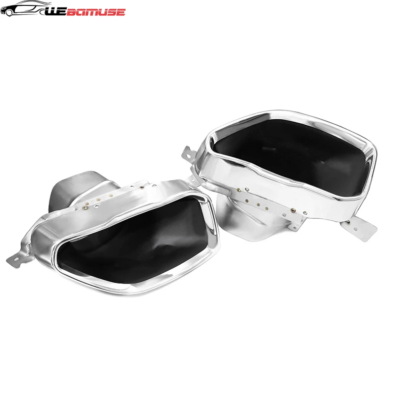 لسيارات BMW 3 Series G20 G21 M340i 2019 إلى 2024 حقيقية سيارة العادم مربع ميناء أسود العادم الخمار فوهة #6