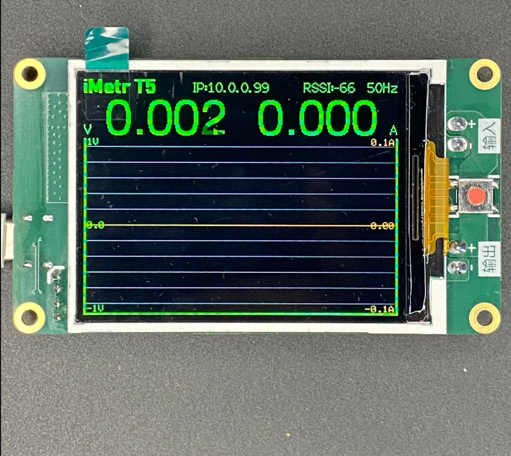 iMetr T5 Bidirectional Voltage and Current Meter with Curve Display, WiFi Connection, and Bidirectional Measurement