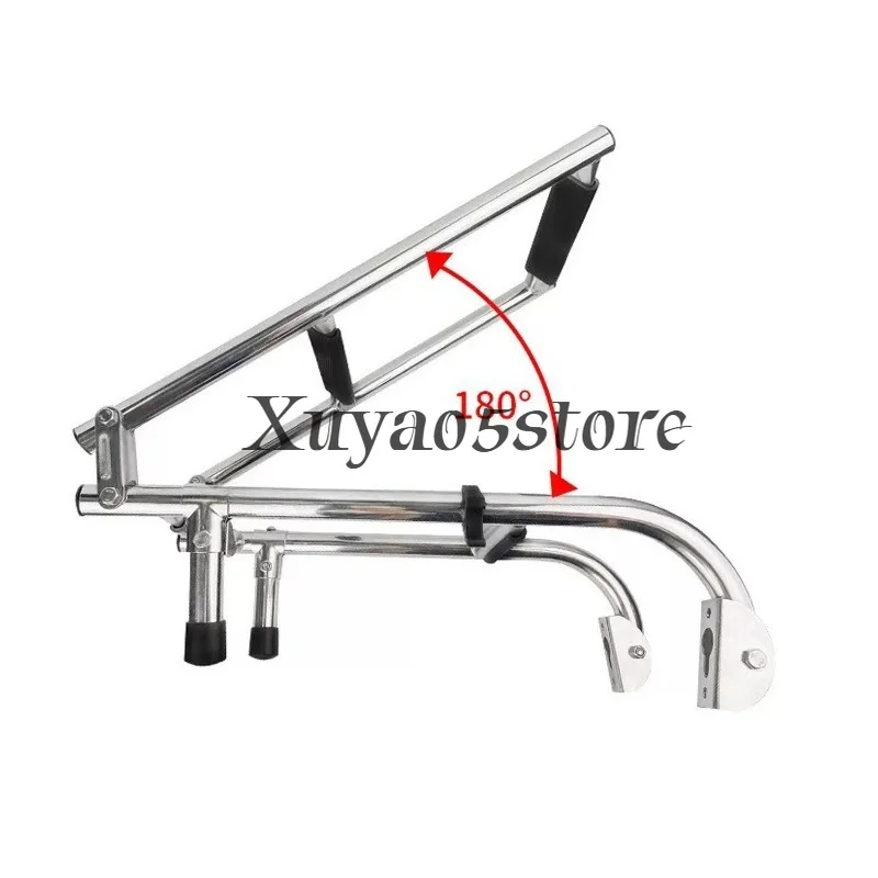 Stainless Steel Folding Ladder For Boats, 2+2 Sewer Folding Ladder, Yacht Hardware Accessories