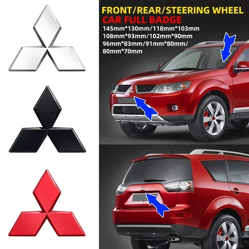 Горячий XI I200, новинка для Mitsubishi, 1 шт., 3D ABS, эмблема передней решетки автомобиля, значок на заднюю дверь, наклейки для Mitsubishi Lancer Pajer