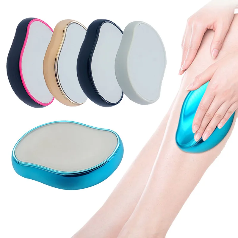 Painless Physical Hair Removal Crystal Hair Erase Safe Easy Cleaning Reusable Body Beauty Hair Depilation Glass Shaver