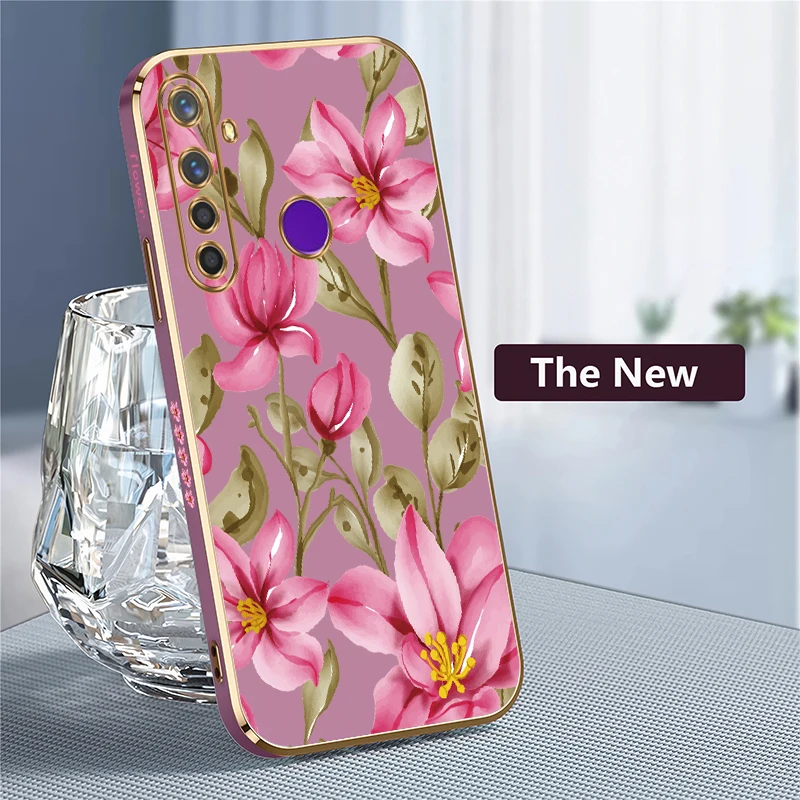 جراب هاتف لهاتف OPPO Realme V25 V13 V5 Q5 Q3i Note 60 GT Neo 3 2 Pro X7 Pro غطاء فاخر من السيليكون المقاوم للصدمات