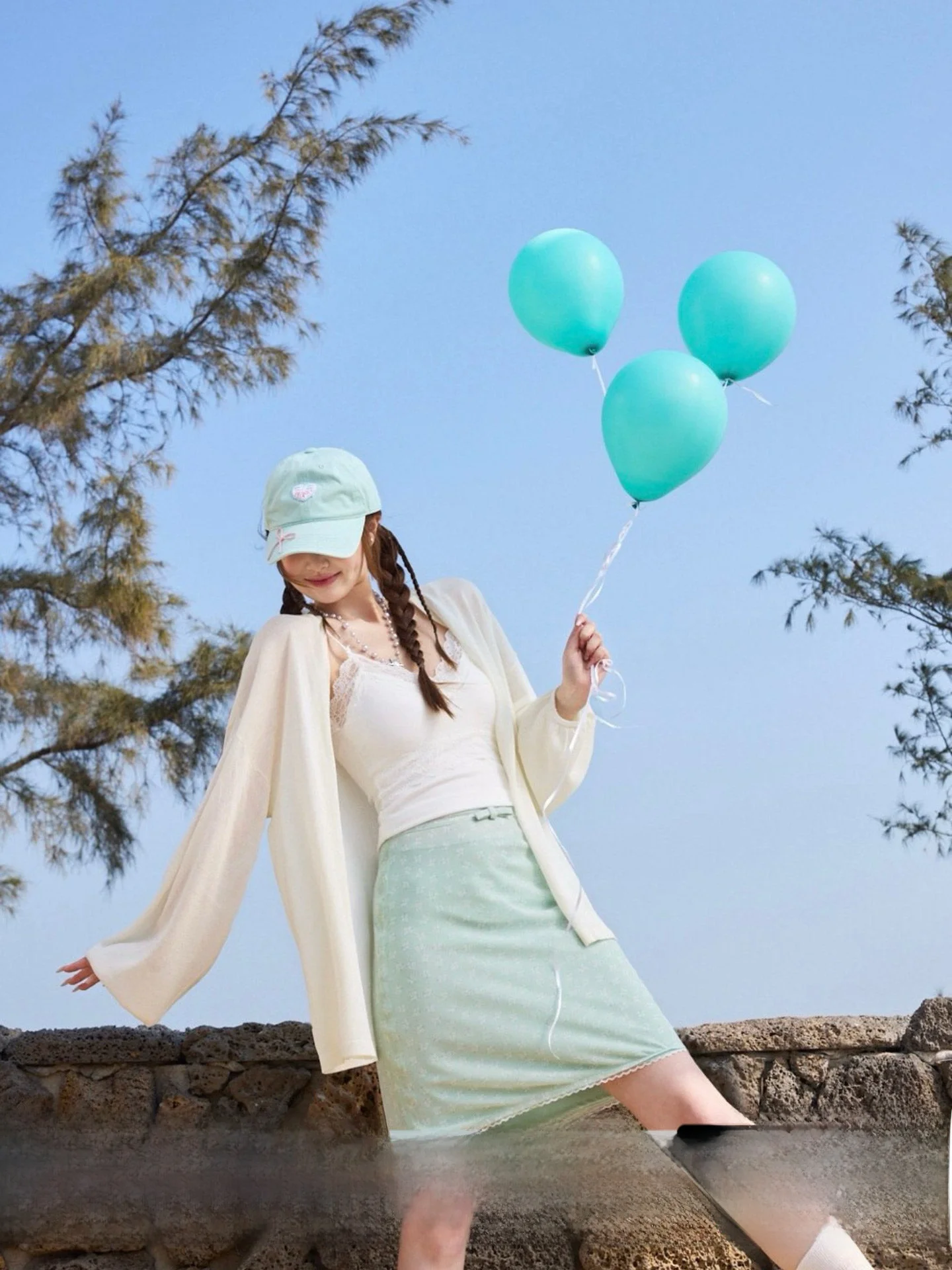 

Свободный женский кардиган-накидка из тонкой вязки, летний топ с длинным рукавом и круглым вырезом, вязаная кофта средней длины от Su San San