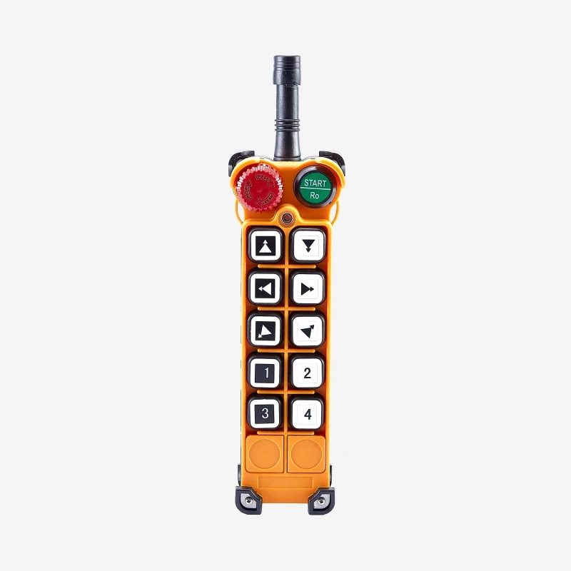 Telecontrol F26-B sistem kendali jarak jauh radio derek overhead industri nirkabel 10 tombol tekan kecepatan ganda pemancar