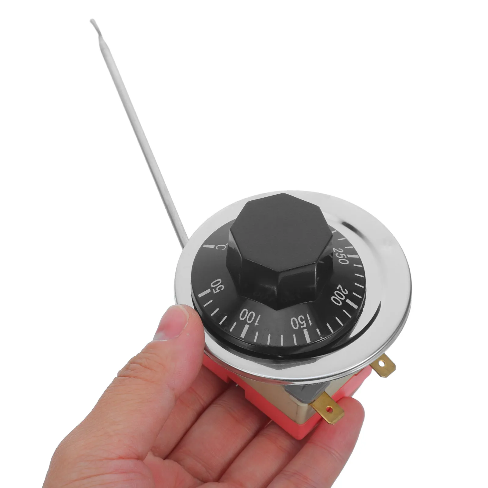 2 Pcs Fryer Temperature Control Switch Cooker Thermostat Controller Commercial Deep Replacement Parts Capillary Tube Analog - view 3