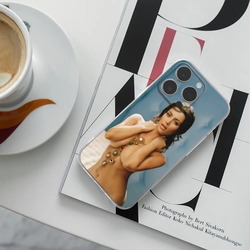 حافظة هاتف كيم كاردشيان لهاتف آيفون 16,15,14,13,12,11 Plus,Pro,Max,XR,XS,X,7,8 Plus,SE,غطاء ناعم من السيليكون الشفاف الصغير #4