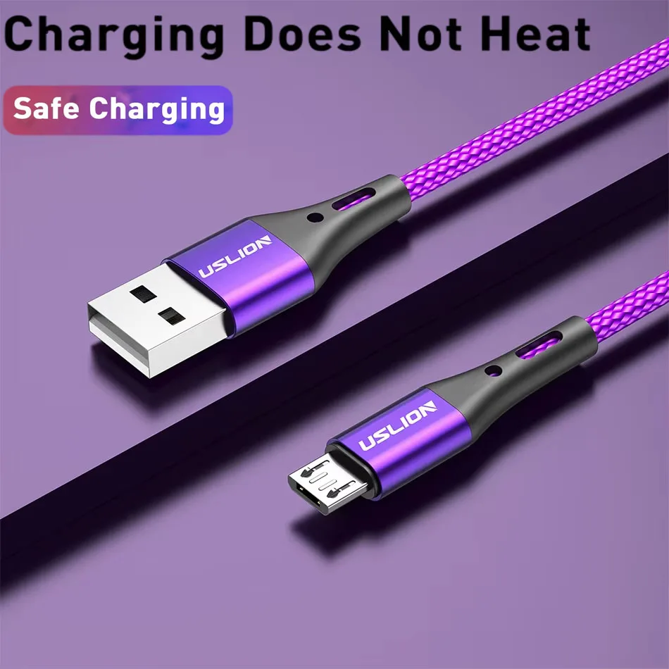 

3A Car Audio Speaker Charging Cable 0.5m/1m/2m/3m USB to Micro Interface Data Cable Onboard Car Fast Charging Accessories