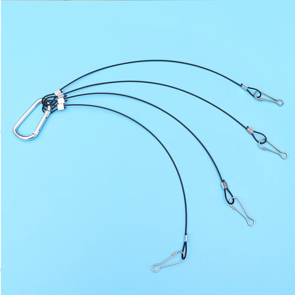 10 Uds. Cuerda colgante de luz de acero inoxidable cuerda de alambre de luz duradera para cultivo de plantas Kit colgante de lámpara 1Mm de espesor 300Mm de largo