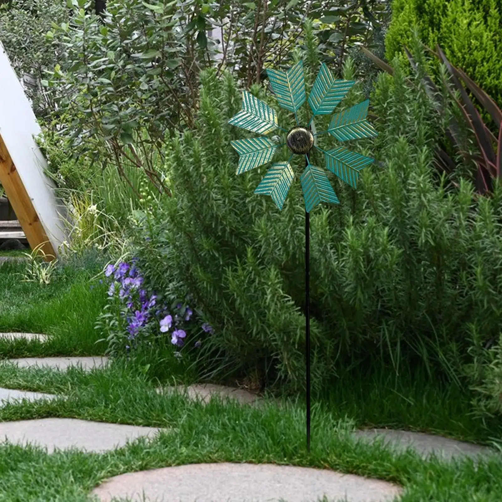 

Wind Spinner Decorative Art Decoration, Sturdy Windmill for Outside Lawn Courtyard Patio Garden
