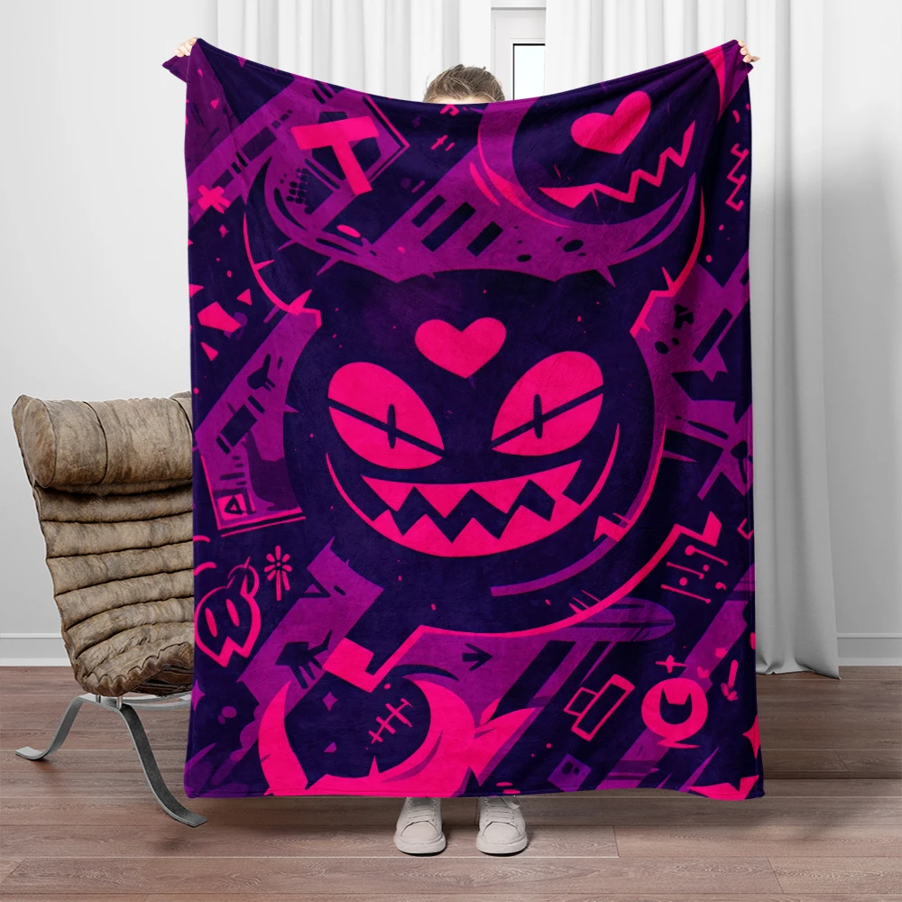 Gengar Blanket - Lightweight Flannel Throw Sofa,Bed,Knee,Travel,Living Room,Office,Sofa,Chair,Blanket,picnic blanket, blanket