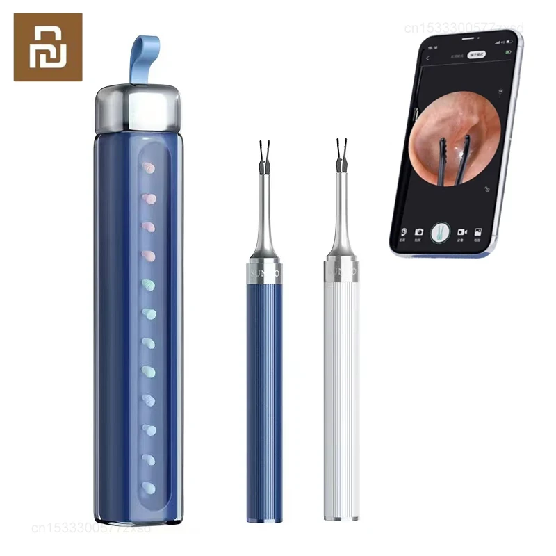 

Youpin Sunuo Smart Visual Ear Sticks S9 1000W Pixels HD Endoscope Silicone Earpick Temperature Control Ear Forceps Ear Cleaner