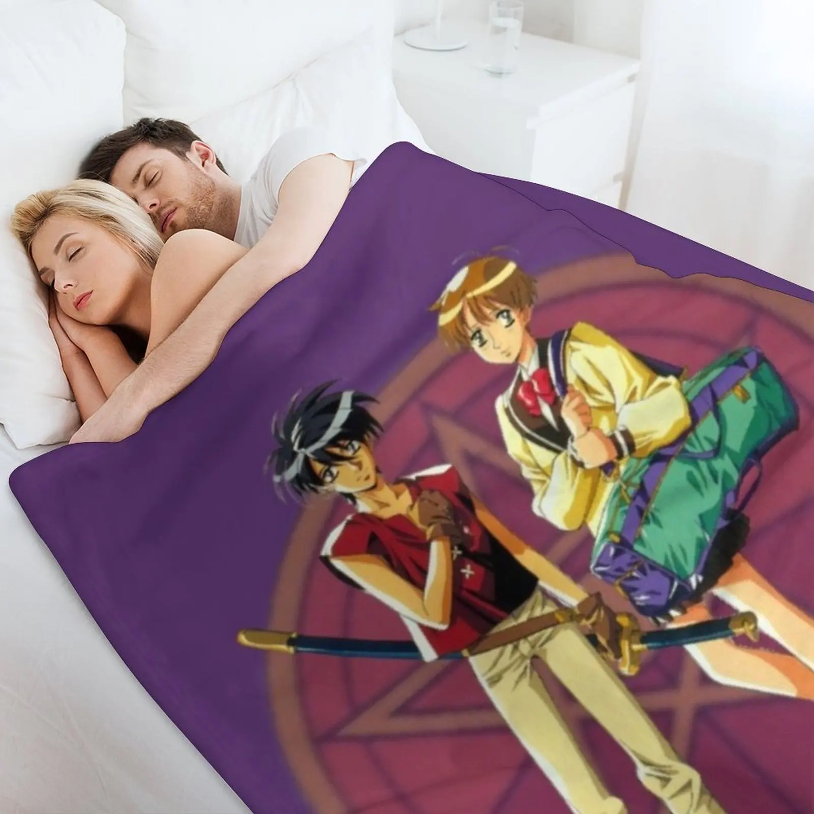 فان وهيتومي مع خلفية التارو - أصلية من SillyFun.redbubble.com بطانية رمي أريكة ناعمة بطانيات ذات علامة تجارية فاخرة