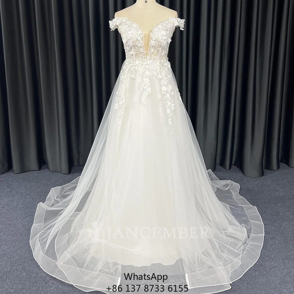 

HX106 Элегантные свадебные платья в стиле ампир с цветочными аппликациями