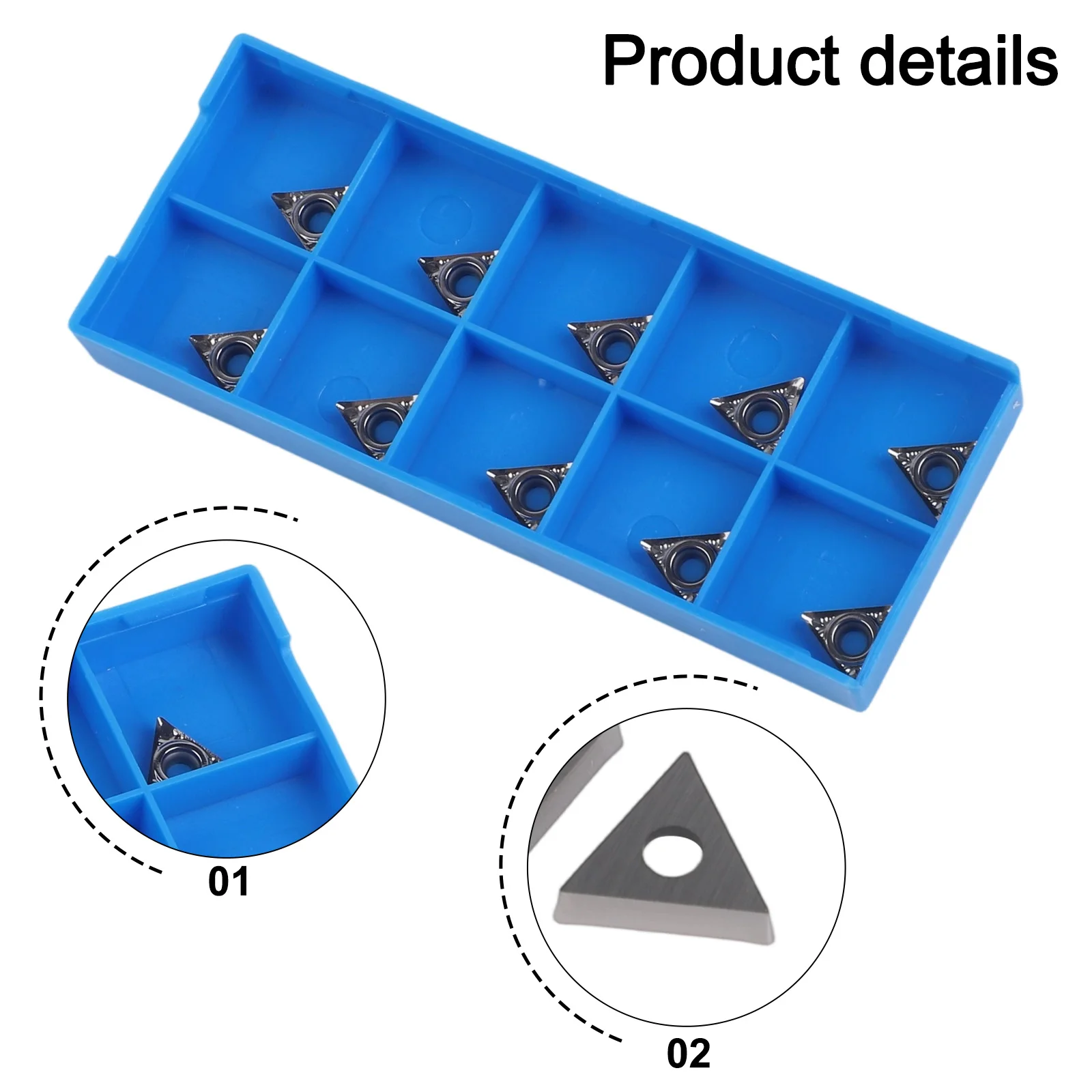 

10 шт. TCGT110204-AK N01 твердосплавная вставка, инструмент для внутренней токарной обработки, токарная вставка с ЧПУ, внутренний токарный инструмент для стальных алюминиевых деталей